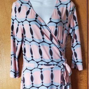 Max and Cleo faux wrap dress, Sz M